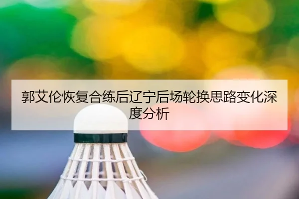 郭艾伦恢复合练后辽宁后场轮换思路变化深度分析 - kaiyun
